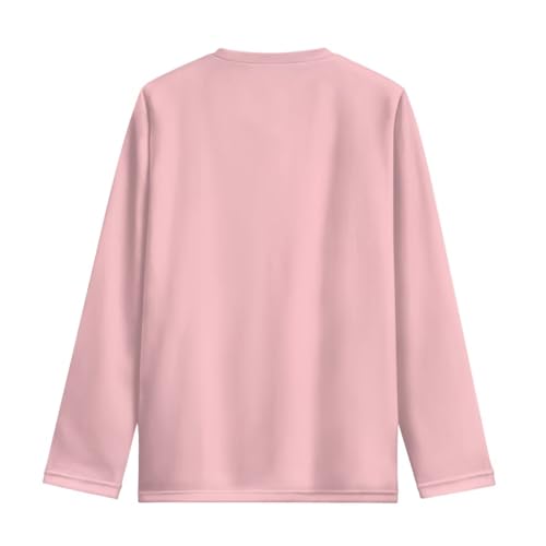 Image of Girls Basic Tee Shirts Outdoor Long Sleeve Shirt Winter Clothes Size 3-16 Top Fall Clothes Gift for Holiday