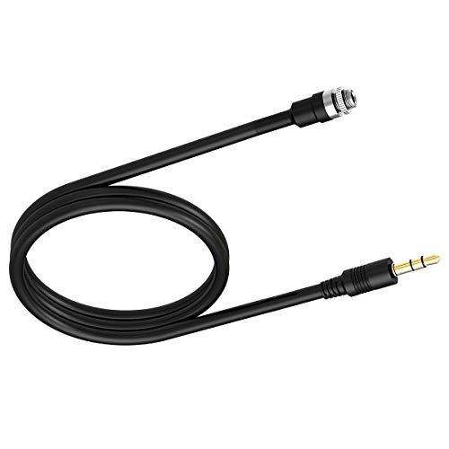 Chelink Aux 3.5 Mm Male To Female Locking Nut Panel Mount Cable Car Stereo Audio Adapter Converter Cord #TOP2