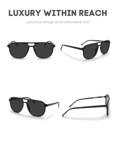 XXL Size Extra Large 160MM Polarized Double Bridge Retro Aviator Sunglasses Big Wide Heads Men UV400 Protection4