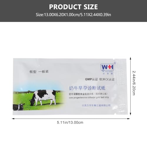 Image of PATKAW 3 Pcs Pregnant Tester Cow Pregnancy Test Paper Pigs Pregnancy Test Strip Horse Pregnancy Test Strip Cattle Pregnancy Test Strips Farm Testing Tool Livestock Pregnant Test Paper Sow