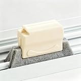 Window Track Cleaning Brush Deep Cleaning Tool Compact Design for Screen Windows Sliding Door Grooves Household Use, Cream