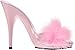 Fabulicious Poise-501F, Sandales Plateforme Femme, Pink B Rose Satin Marabou Fourrure B Rose, 39 EU
