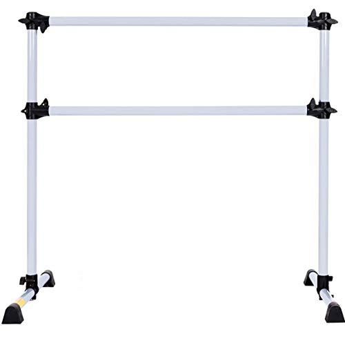 Barres&More - 4 FT Double Portable Freestanding Ballet Barre - Multiple Colors