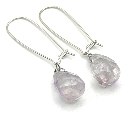 Boucles d'oreilles améthyste argent 925 le cadeau idéal pour femme
