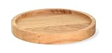 Natuhr Plato - designerski talerz do serwowania, talerz do serwowania, półmisek na przekąski, dąb – średnica 19 cm