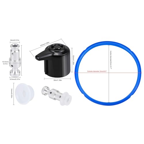 Release Valves Pressure Cooker Replacement Parts Silicone Sealing Rings Float Valves Seal for 6QT Pressure Cooker Silicone Sealing Rings miniatura 7