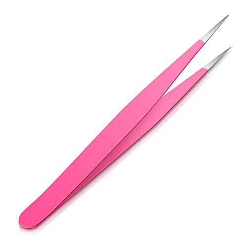 Tweezers for Ingrown Hair-Perfect Stainless Steel Precision Pointed Ends Remover-Expert Personal Care Tweezer for Eyebrow,Facial Hair,Splinter & Tick Removal …