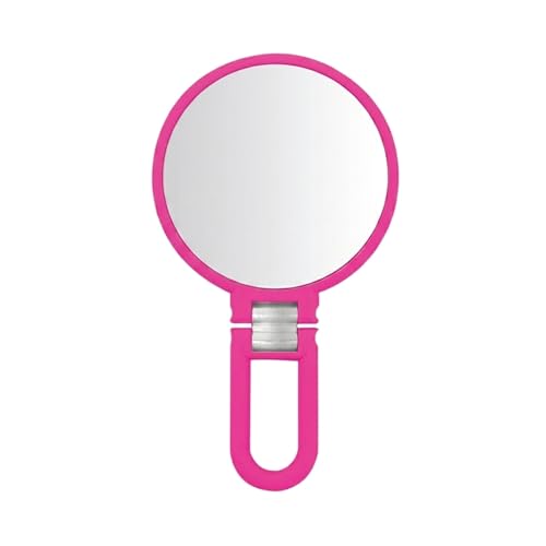 Image of Danielle Creations Hand Held Mirror 10X Magnification, Pink Portable Makeup Mirror, High Clarity Close Up Mirror for Makeup, Tweezing, Skincare, Compact Travel Beauty Mirror