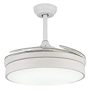 Luker Diana premium under light fan with LED (1050 mm sweep size , white)(Acrylic)