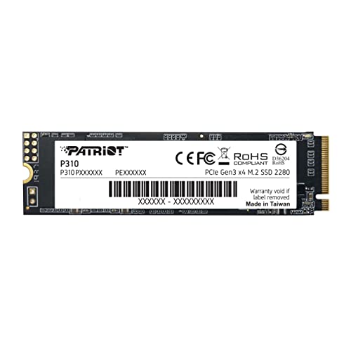 Patriot P310 480GB M.2 PCIe Gen 3 SSD med låg förbrukning
