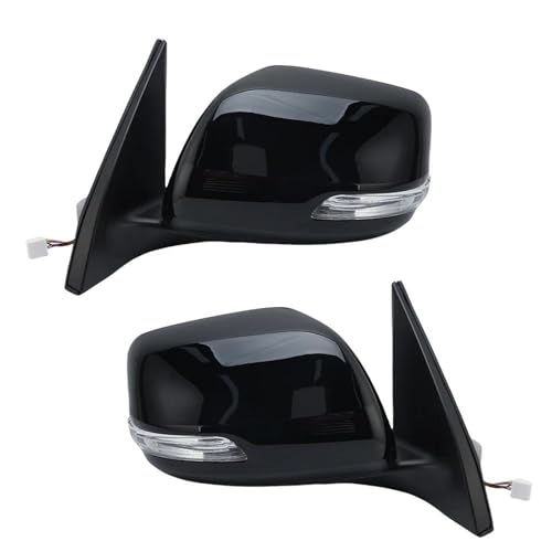 Rétroviseurs extérieurs pour Toyota Land Cruiser Prado LC150 2009-2013 noir