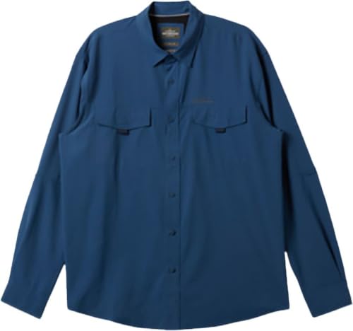 Quiksilver Skipper Ensign Blue la chemise 2XL idéale pour vos weekends en mer