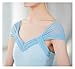 BNDDZBN Ballet Leotard Ballet Leotard For Women's Sling Bubble Short Sleeve Gymnastics Leotard Adult Ballerina Stage Professional Costumes(Blue,XXXL)