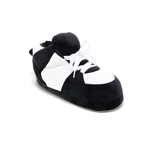 Image of Happy Feet Slippers Standard Sneaker Slippers for Men, Women, and Kids - Women Shoes, Gifts for Women, As Seen on Shark Tank - Classy Oversized House Slippers for Women with Non-Slip Rubber Soles
