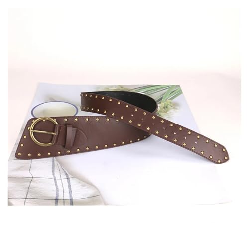 Womens Belt Ladies' Rivet Pin Buckle Bronze Stud Buckle External Belts For Women Girdle Decorate Waist Corset Pung4