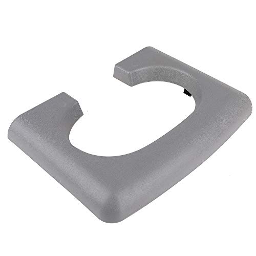 KanSmart Center Console Cup Holder Replacement Pad for Ford F150 2004 2005 2006 2007 2008 2009 2010 2011 2012 2013 2014 Bench Seat Center Console Parts Replacement Console Pad Drink Holder Gray