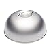 KitchenCraft MasterClass Tapa con Forma de Cúpula para Cubrir Hamburguesas y Fundir, Acero Inoxidable, Plateada, 22,5 x 12 x 16 cm