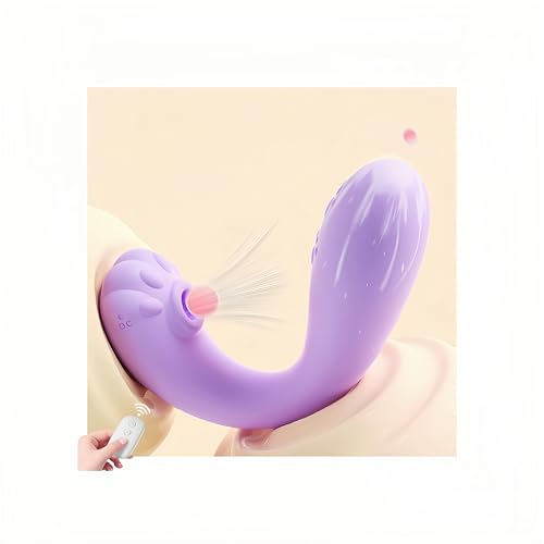 【人気】強力＆静か ローター 女性用 人気ランキング - 遠隔操作 バイブ ＆ 吸う機能付き 女性用 | アダルトグッズ ラブグッズ 静音 (紫) - 画像1