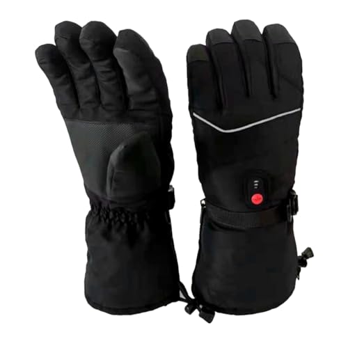 Moufles de ski chauffants contre l'onglée : mitaines imperméables noires
