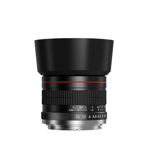 Objectif Portrait à Mise au Point Manuelle Compatible avec Monture Canon EF 85 mm F1.8 for Plein Format(E Mount)