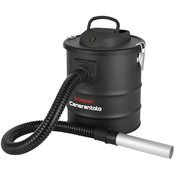 BEPER P202ASP250 profesjonalny popiół 800 W, zbiornik 15 l, filtr Hepa, funkcja dmuchawy, odkurzacz idealny do codziennej lub przemysłowej pracy, czarny, 800 W, 15 litrów