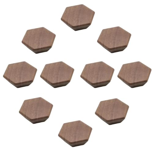 Tiradores para armarios incómodos: cámbielos por pomos grandes de madera de nogal de 60 mm
