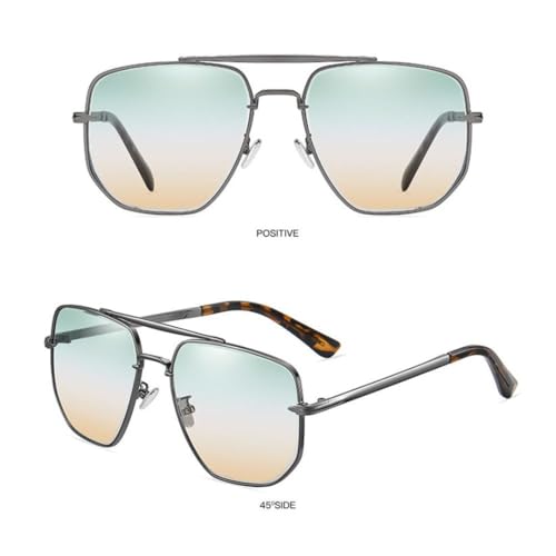 Lunettes de soleil polarisées hommes de qualité en métal chic anti-UV