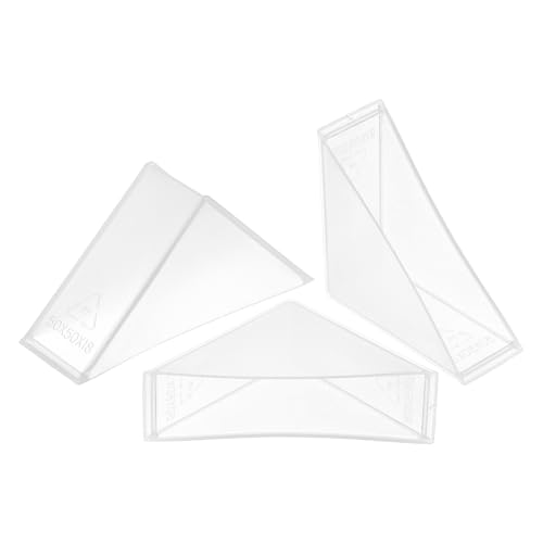 Image of uxcell 8Pcs Plastic Corner Protectors 18x70mm Right Angle Shape Glass Corner Guards Cushion for Corner Protection of Glass, Mirror, Tile, White