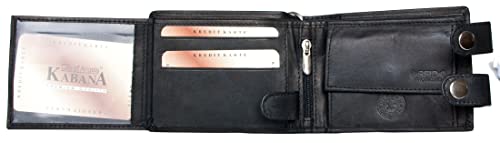 FLW Men's RFID Biker's Pocket Sized Strong Genuine Leather Wallet with 18 Inch Long Chain3