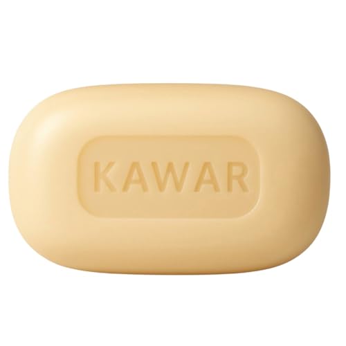 KAWAR Dead Sea Sulfur Soap with Olive Oil, Relief Skin Conditions Such as Acne, Psoriasis, Eczema & Blackheads, for Oily to Normal Skin, Vegan Soap Bar for Men & Women, 4.2 oz
