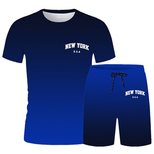 Men 2 Piece Outfits Summer Workout Tops Short Sleeve Athletic Set Casual Sets for Mens Tshirts and Shorts Suits2