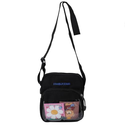 A Cute Canvas Crossbody Bag,It Can Be Used As A Handbag, With Adjustable Shoulder Straps, Suitable For Daily Use