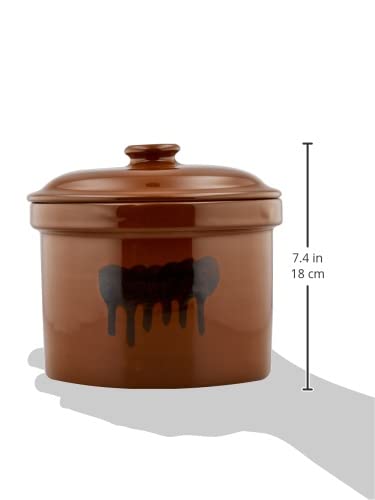 Amazon｜リビング(Living) 漬物容器 切立かめ 1号 1.8L 陶器 ぬか漬け