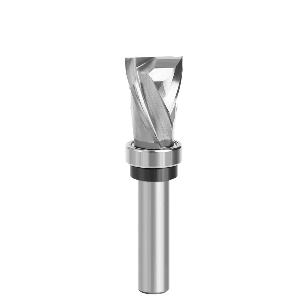 1 pieza 12 mm 1/2 vástago rodamiento ultra perfomance compresión empotrada de carburo sólido CNC fresadora para fresa de extremo de madera