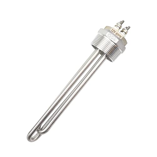 ヒーターエレメント 12V加熱要素給湯器キャンピング300W / 400W / 600WとDN25 DN32 / DN40スレッドアダプタ(Heater DN32 Adapter,12v 600w BSP)