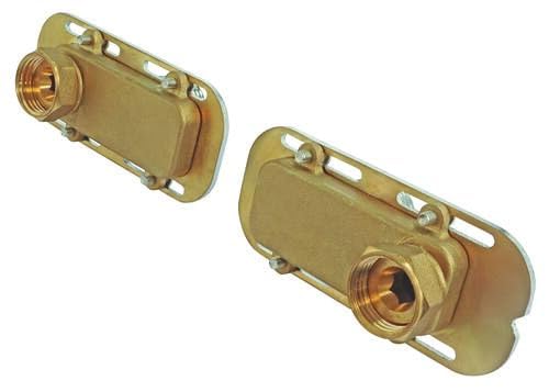 ONDEE, Adaptateur multi-entraxe pour robinetterie murale, installation rapide en 2 min, étanchéité garantie, compatible avec toutes les robinetteries, 150 mm, chromé