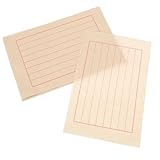 Homoyoyo 50 hojas Papel de Caligrafía Vintage Papel Xuan de Color Antiguo para Práctica Artística Suave y Absorbente para Adultos y Uso con Pincel Tinta y Pluma