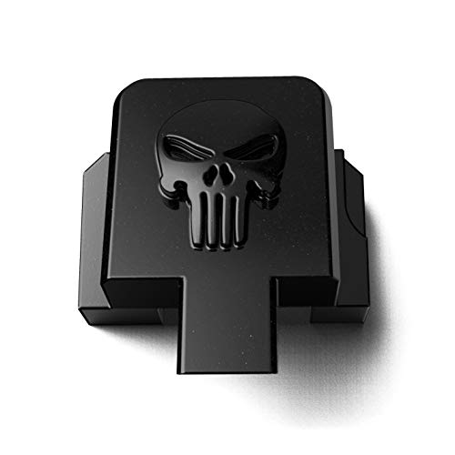 MakerShot 3D Aluminum Slide Cover Plate, Compatible with Sig Sauer P320 X M17 M18 XFive Legion (Skull)