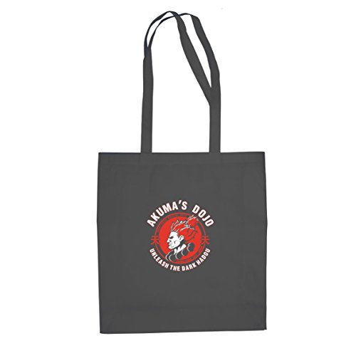 Preisvergleich Produktbild Planet Nerd Akuma's Dojo - Stofftasche / Beutel, Farbe: grau