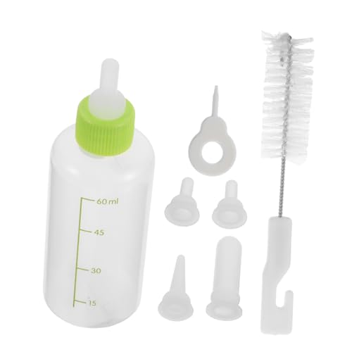 TOYANDONA 1 Juego biberón Botellas de Cachorros de Gatito Alimentación de Botellas de Animales pequeños biberones para Mascotas Cachorro Botellas Gel de sílice Light Green
