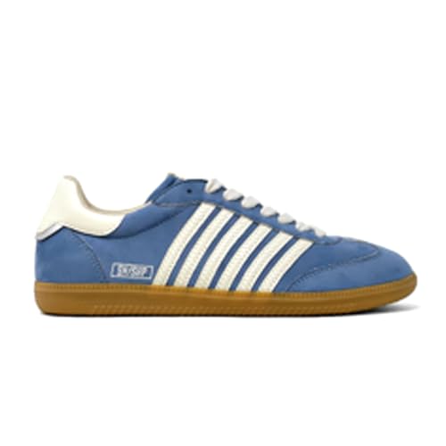Womens Stevie Lace Up Sneakers Shoes Casual - Blue, White - Main Image