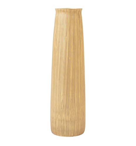 Image of Leewadee - Gold Floor Vase for Pampas Grass, Large Flower Vase for Home Decor, 12 inches, Resin