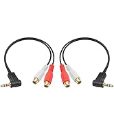 Amazon | Poyiccot L型 RCA 3.5mm 変換ケーブル、 3.5mmステレオ
