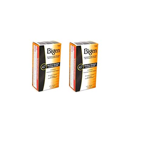 Bigen Powder Hair Color #47 Medium Chestnut 0.21Oz (2 Pack) #TOP3