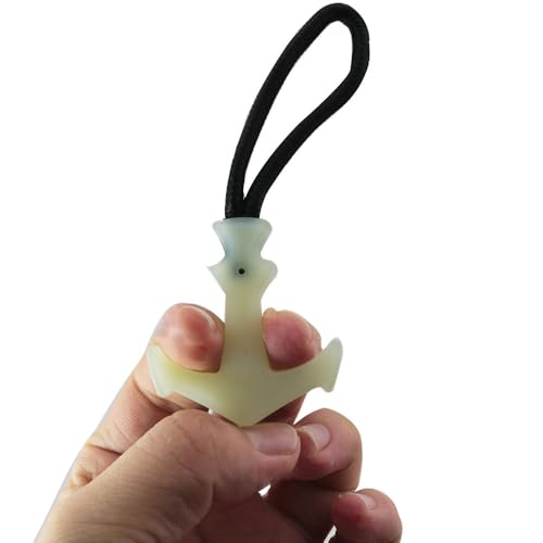 Image of HSCGIN 8PCS 42x44mm Outdoor Backpack Luminous Tail Cord Heavy Duty TPU Zip Puller Zip Extender T Shape Label Extension Cord Holder