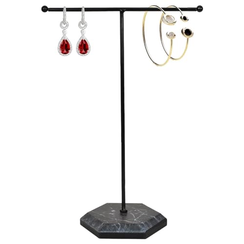 Présentoir à Bijoux en Métal - Porte Collier, Chaîne, Bijoux pour Colliers, Bracelets, Boucles D'oreilles, Bagues, Montres