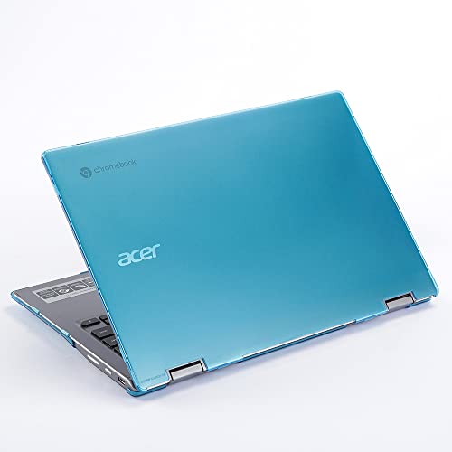 mCover Hard Shell Case Compatible ONLY with 2021 13.3" Acer Chromebook Enterprise Spin 513 R841T Series Convertible Laptop (NOT Fitting Any Other Acer Models ) - Acer-CBSpin513-R841T Aqua