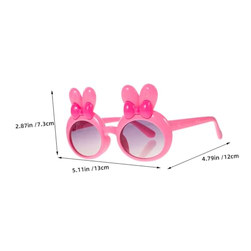 UPKOCH 4Pcs Cute Cartoon Rabbit Design Sunglasses for Beach Parties Fun Photo Props Lightweight and Safe Eyewear for Birthdays and Festivals2