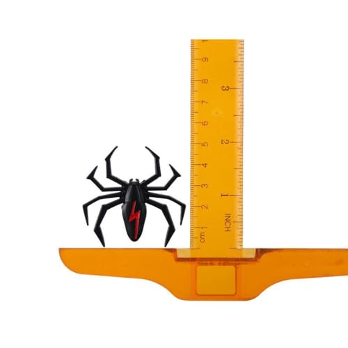 Image of 2Pcs Metal Spider Emblem Badge Sticker,Spider Decal Spider Lightning Sticker,Self Adhesive Black Spider Badge for car