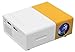 Portable mini projectors LED micro projector 1080P home party meeting theater projector Screen Mirroring Connect phones（Newest upgraded version ）
